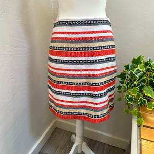 LOFT Striped Woven‎ Skirt
